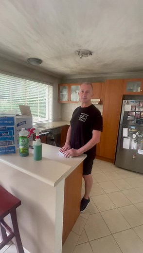 HOW TO CLEAN SOOT ON YOUR WALLS FROM SMOKE & FIRE DAMAGE You will need these items: • Merri Magic Edco or Magic Eraser • Simple Green All purpose clean • Warm water • Bucket • Sponge or soft cloth or wall mop • Dry towel • Ladder or step stool 🤩What Is Soot? Soot is what is left of the solid materials that were consumed in the blaze. Soot can be powdery and flaky depending on the contents of the burned materials. The carbon left behind when hydrocarbons burn are the tiny particles that make up