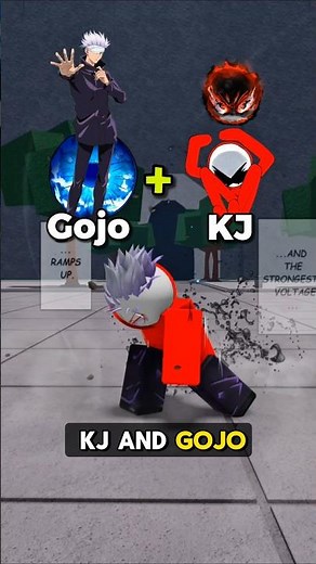 New Gojo X KJ Moveset in TSB 🔥😎 #thestrongestbattlegrounds #roblox #pvp #shorts #tsb