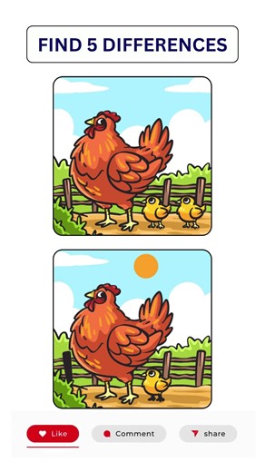 Can You Spot 5 Differences? | Spot the Difference Challenge #shorts