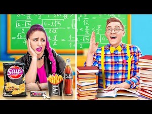 POPULAR VS UNPOPULAR! HOW TO BECOME POPULAR AT SCHOOL|| BROKE vs RICH | Cool DIY Hacks by 123 GO!