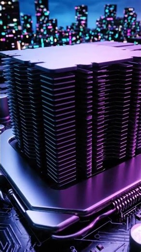 A Microscopic Cyberpunk City: 10,000x Zoom into a CPU 💻🌃🔋