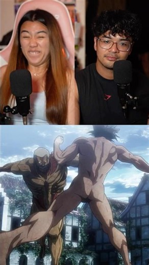 EREN VS REINER AGAIN! #anime #animereaction #attackontitan #attackontitanreaction