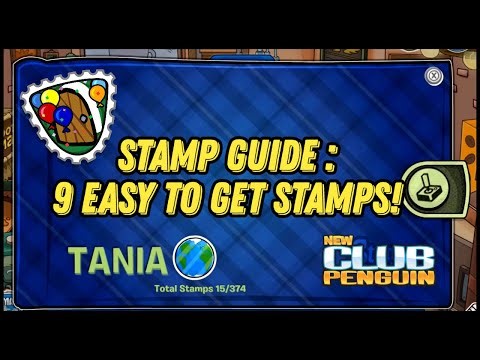 Guide to get 9 easy stamps · New Club Penguin
