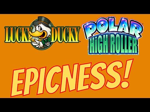 EPIC WINS ON POLAR HIGH ROLLER & LUCKY DUCKY! #vgt #redscreen