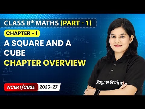 A Square and A Cube - Chapter Overview I Class 8th Maths (Part 1) | Chapter 1 | CBSE 2026-27
