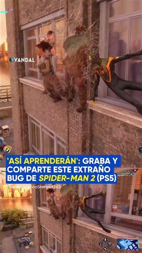 Comparten el BUG MÁS EXTRAÑO de SPIDER-MAN 2 😅 #spiderman2 #marvel #ps5 #spiderman #gaming #vandal