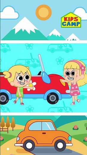 🚗 La Chanson des Voitures #shorts #kidssong #hooplakidzfranҫais