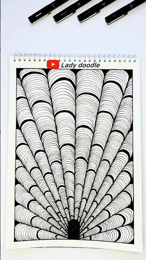 How to Draw a Doodle Perspective Illusion | Step by Step #art #stepbystep #shorts