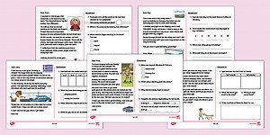 Phase 5 Phoneme Spotter Phonics Comprehension Worksheets