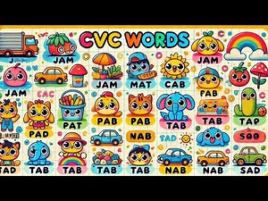Learn CVC Words with 'A' using Animation | Fun Phonics Video for Kids | CVC Words for Kids