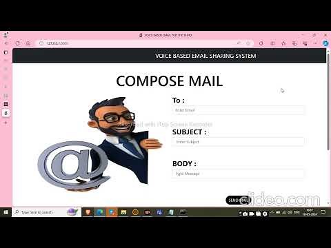 Voice based E-Mail with Attachment for Blind Using Django FrameWork