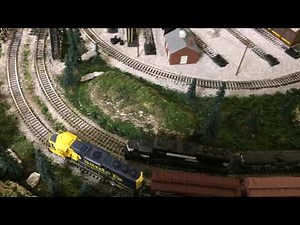 4 x 8 HO model railroad layout