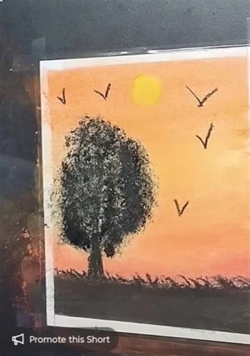 soft pastel Drawing : tutorial #shorts #shortsfeed