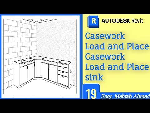 How to Make Casework in Autodesk Revit| Load and Place Casework and Sink in Revit | Detail Video