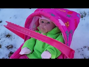 Silicone Baby Doll Morning Routine Snow Day