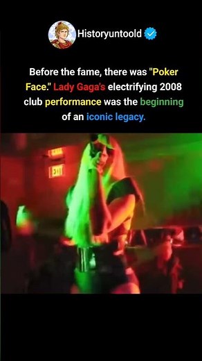 Lady Gaga's Iconic 2008 "Poker Face" Club Performance #ladygaga