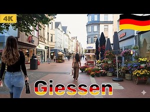 Giessen Germany | German University City | Walking Video 4K 60 FPS September 2025 #walkingtour
