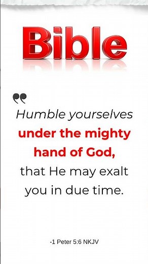 Bible: Humble Yourselves to be Exalted _ 1 Peter 5:6 _ #jesus #bible #devotional #davidbaldwin
