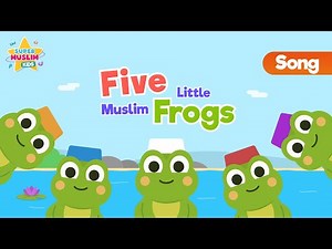 Five Little Muslim Frogs - Song for Kids (Nasheed) - Vocals Only - Muslim Version - @supermuslimkids