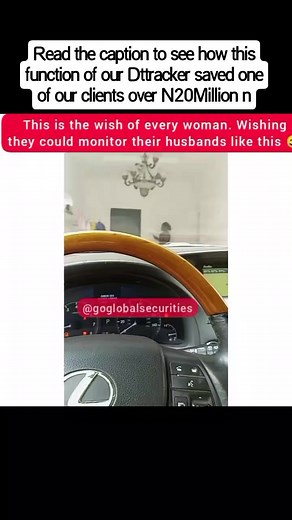 🎯How this singular function of our Dttracker in the video below saved one of our clients over N20Million Naira.. And probably his life too.. ✅Here is what happened 👇 He went to the bank to withdraw the money to make some settlement on site as a real estate developer.. It was too late and he had to take the money home.. Sent his driver out, and his mind just told him to call the tracker.. You know if you are a kind man, God has a way of protecting you.. That was the first time ever that he woul