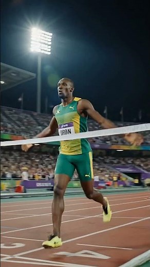 The Fastest Human Ever | 9.58 seconds⚡😱 #running #shortsfeed #usainbolt #viral #athlete #worldrecord