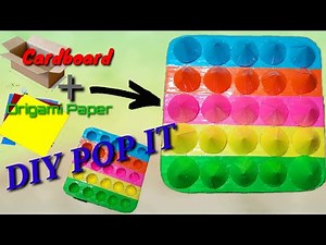 DIY POP IT from TikTok || Cara Membuat Mainan POP IT dari Kardus dan Kertas