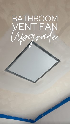 What a genius innovation! These bathroom vent fan covers are an aesthetic necessity in bathroom design. A little bathroom renovation design hack !! | Liz McIlwee