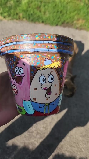 SpongeBob SquarePants Flowerpot Painting Tutorial