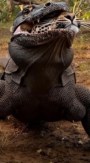 Monitor Lizard & the Cheetah #animals #wildlife