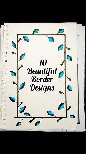 10 easy border designs PROJECT WORK DESIGNS/ SIDE BORDER DESIGNS / BORDER DESIGNS