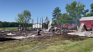 WDVM is on the scene in Dickerson, where a massive barn fire late Monday night reduced an estimated $2 million in tools, equipment and other property to ashes. Tune in tonight for the full story. | DC News Now