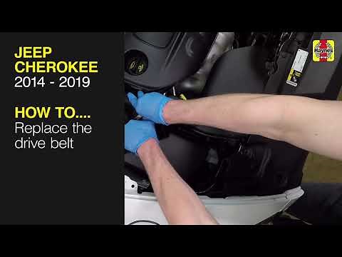How to Replace the drive belt on the Jeep Cherokee 2014 to 2019