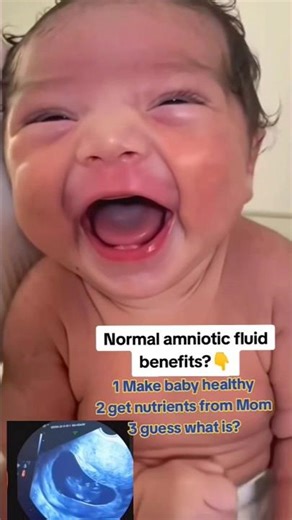 Normal amniotic fluid benefits?👇|Make baby healthy & get nutrients #baby #newborn