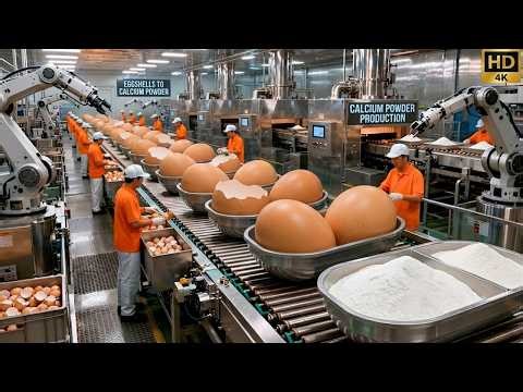How Waste Eggshells Become $2,000/ton Calcium Powder (Full Process)