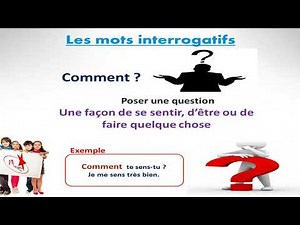 les mots interrogatifs-Apprendre français #Grammaire