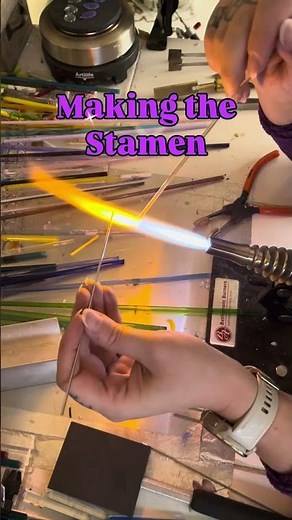 How I made a Lampwork Glass Iris