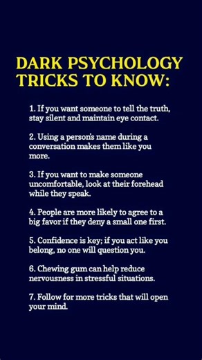 Dark Psychology Tricks to Know | Human Behavior & Mind Psychology