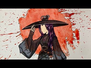 How to draw Samurai Step by Step | easy anime samurai drawing