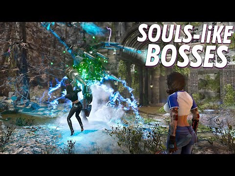 Fallout 4 - CHAOTIC SUN - ALL BOSSES And Secret Areas - Souls-like Epic Bosses & Enemies!