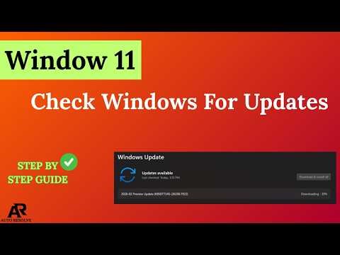 Check Windows 11 For Updates