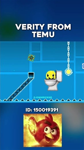 Verity in GD but from Temu 🥀 #geometrydash #gdupdate #fypシ #gd #gaming #games #ytshorts #memes
