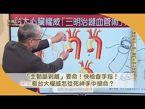 台大心臟權威來了！救「主動脈剝離」NO.1！一秒測手指！「長這樣」是高危險群！【聚焦2.0】第474集