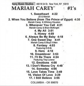 Mariah Carey - #1's