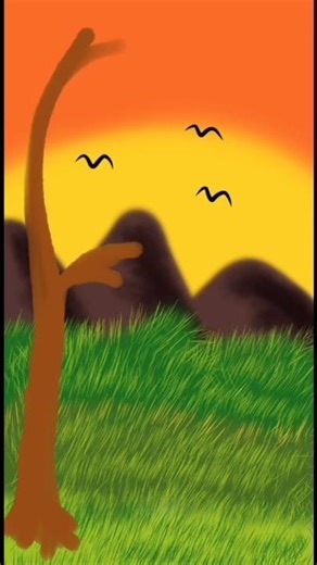 #How #To #Paint #A# #Landscape# Animation Digital Drawing Art Shorts