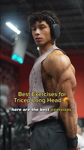How to EFFECTIVELY build your tricep long head 🥐 #bodybuilding #gymrat #tricepworkouts