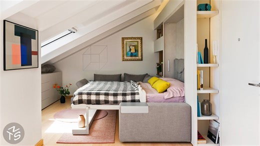 Inside a Stunning 49sqm Seaside Apartment – Small but Flexible