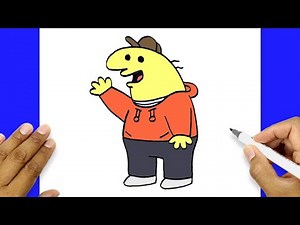 How To Draw A Cartoon Character For Beginners | Charlie Smiling Friends