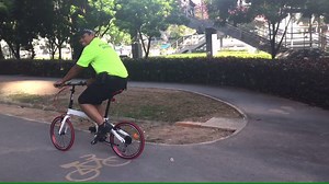 RIDE SAFE: A new team of enforcement officers to deter reckless riding by cyclists or personal mobility device users has been on patrol for the first time. Deputy Manager of LTA's enforcement division Willy Soo explains how they operate. http://bit.ly/1QY7GcP (Video: Lianne Chia) | CNA