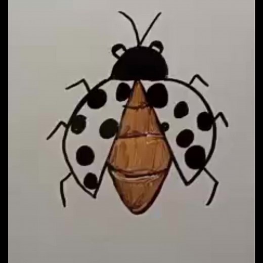 Easy for drawing bug 🐞| easy tutorial for kids | idea for everyone #howtodraw #easytutorial #art #drawing #jmg | JMG art