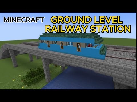 Minecraft 1.20.1: GROUND LEVEL RAILWAY STATION